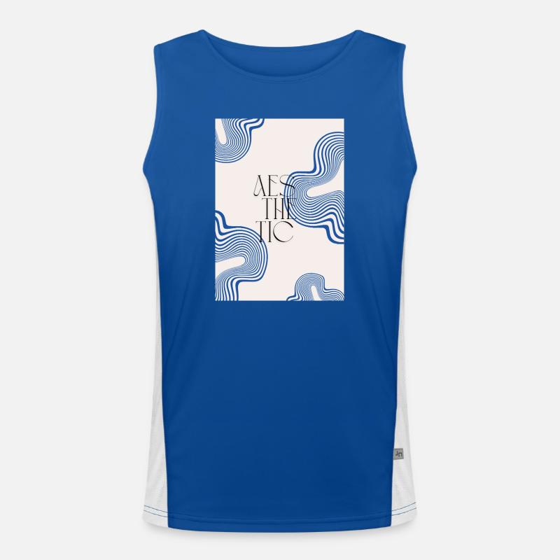 Ästhetisch Funktionelles Kontrast-Tank Top für Männer 