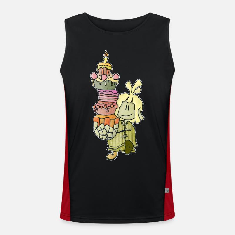 Mael - the cake insert! / Men's Functional Contrast Tank Top 