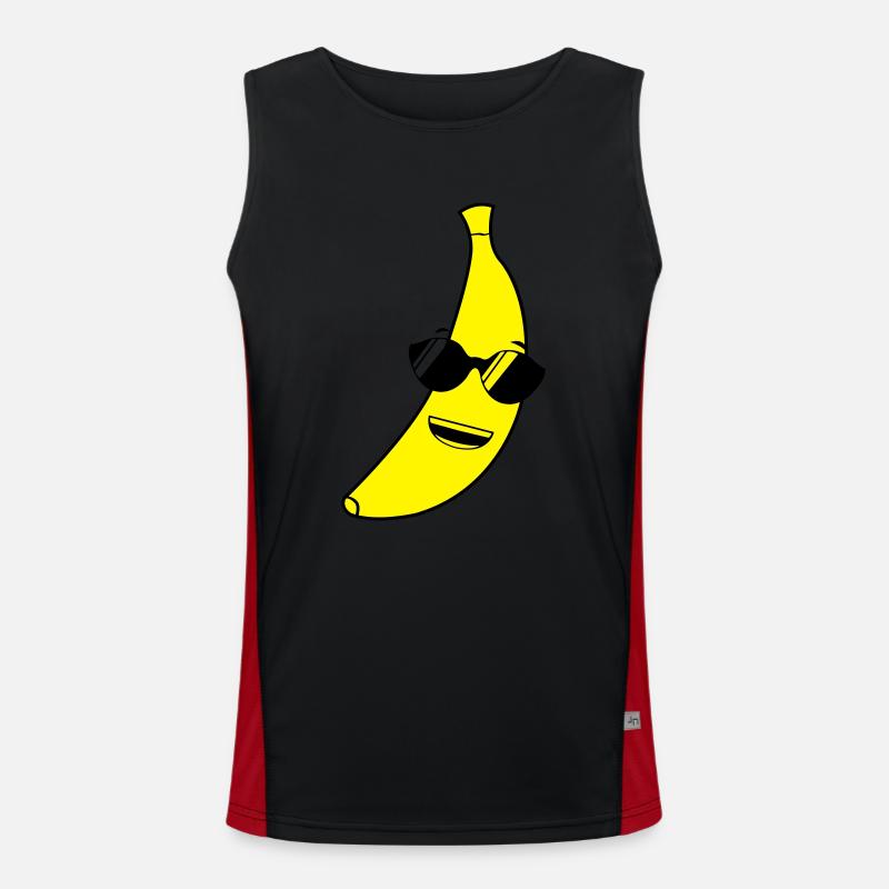 banane_cool_2 Funktionelles Kontrast-Tank Top für Männer 