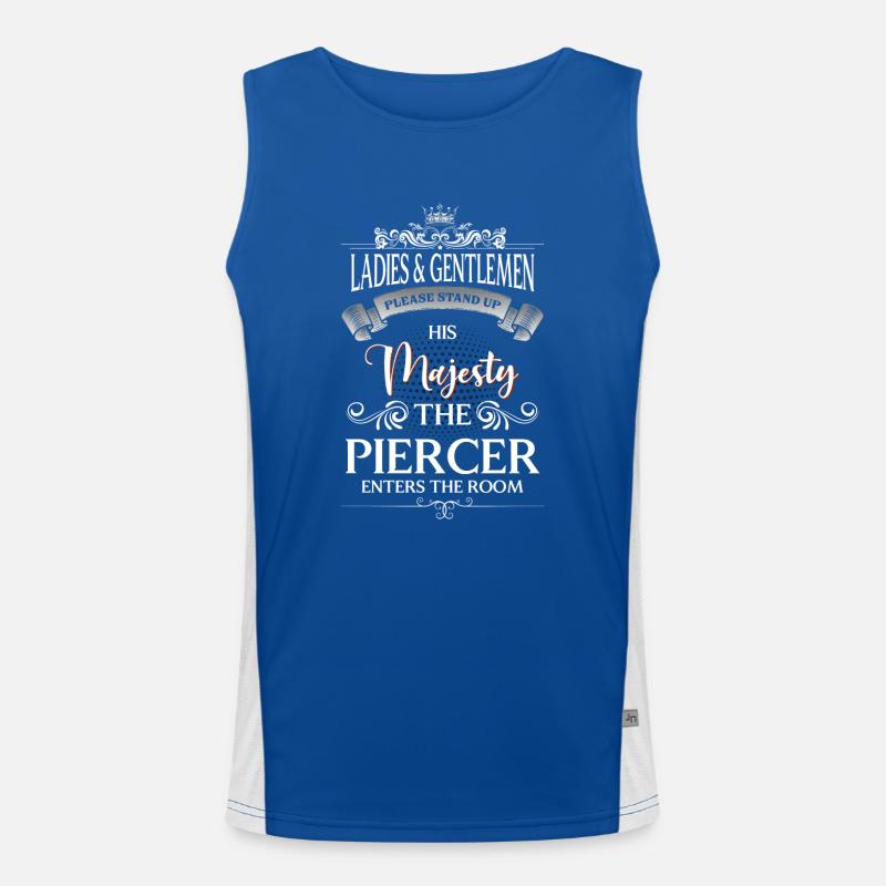 Piercer Schmerz Funktionelles Kontrast-Tank Top für Männer 