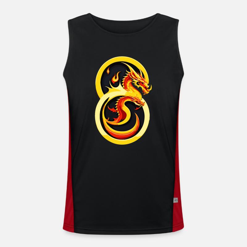 Double dragon Débardeur respirant contrasté Homme 