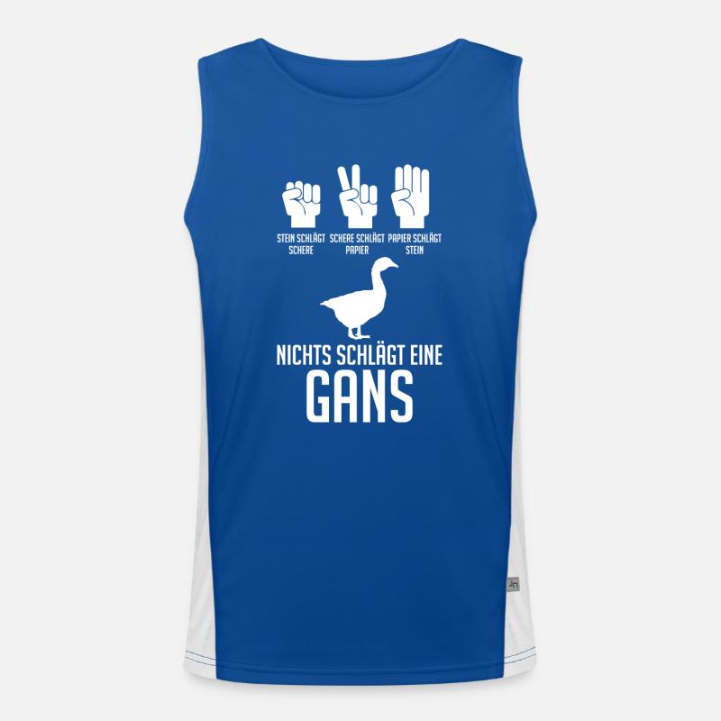 Gans Gänse Funktionelles Kontrast-Tank Top für Männer 