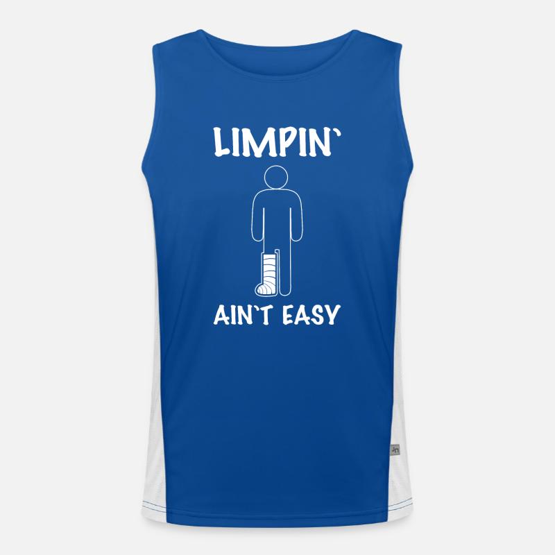 Broken leg Men's Functional Contrast Tank Top 