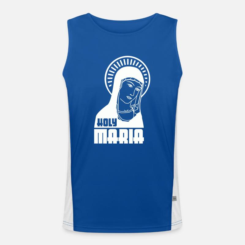 Holy Mary Men's Functional Contrast Tank Top 