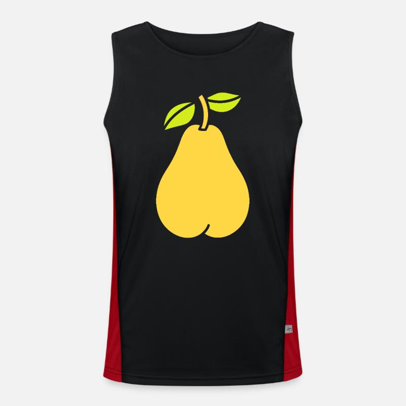 Birne Funktionelles Kontrast-Tank Top für Männer 