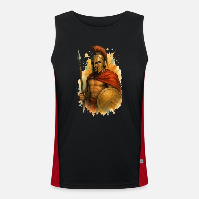 spartaner krieger Funktionelles Kontrast-Tank Top für Männer 