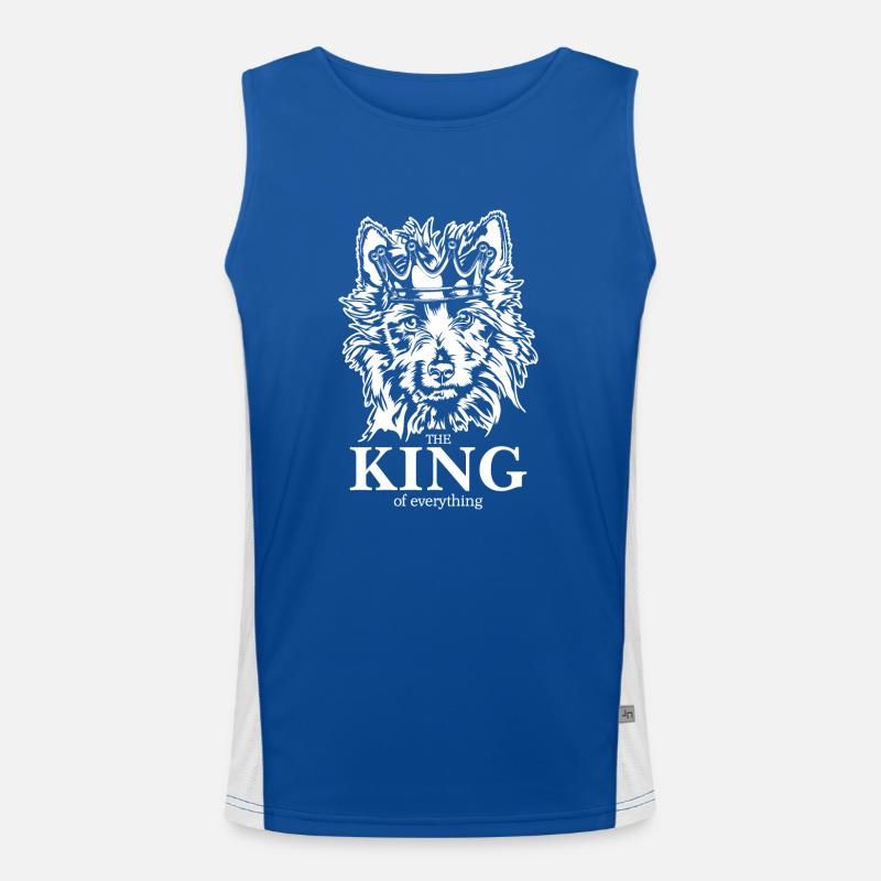 AUSTRALIAN TERRIER King of everything Wilsigns Funktionelles Kontrast-Tank Top für Männer 