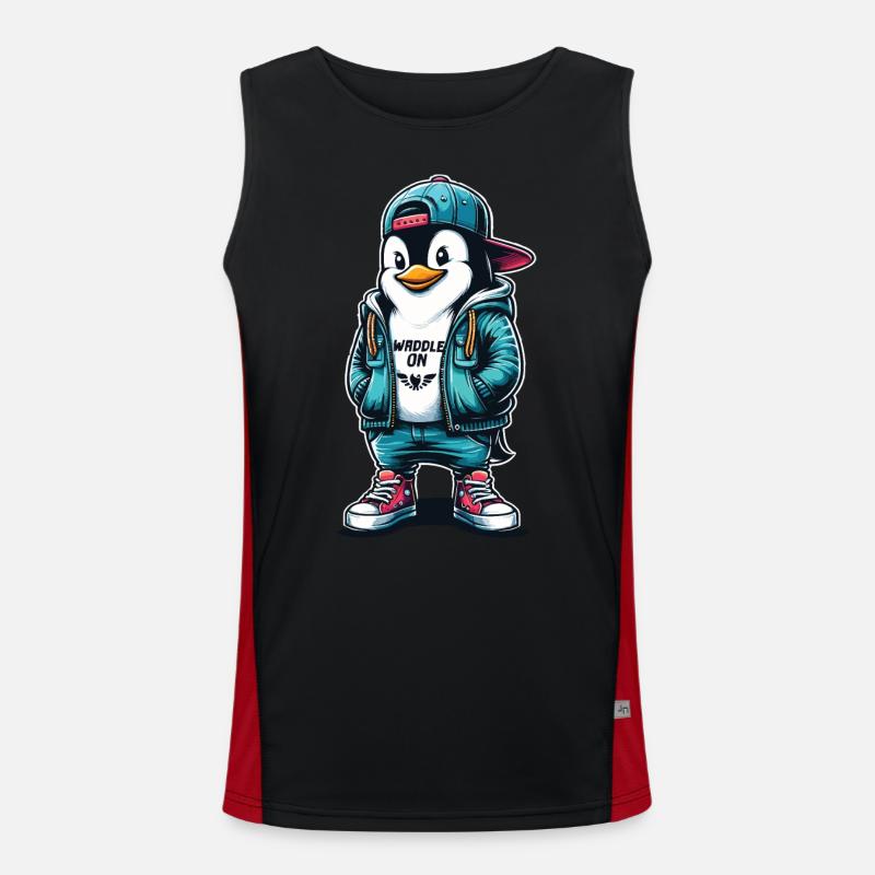 Pingouin Hipster Se dandiner avec Style Débardeur respirant contrasté Homme 