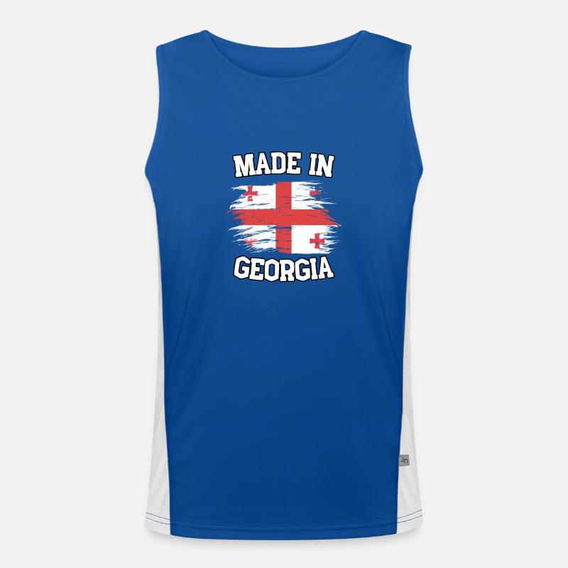 Made in Georgia Funktionelles Kontrast-Tank Top für Männer 