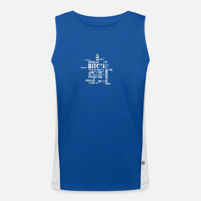 Crypto mess Men's Functional Contrast Tank Top 