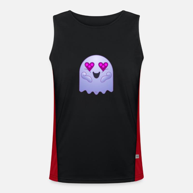 Ghost to love you Funktionelles Kontrast-Tank Top für Männer 