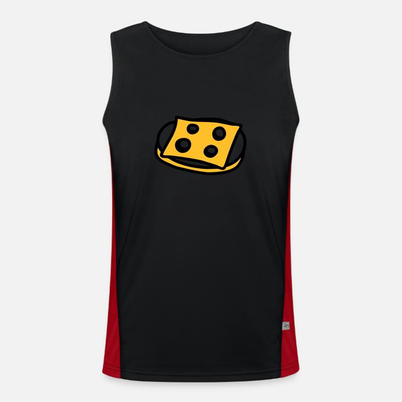 Käsebrot - V2 Funktionelles Kontrast-Tank Top für Männer 