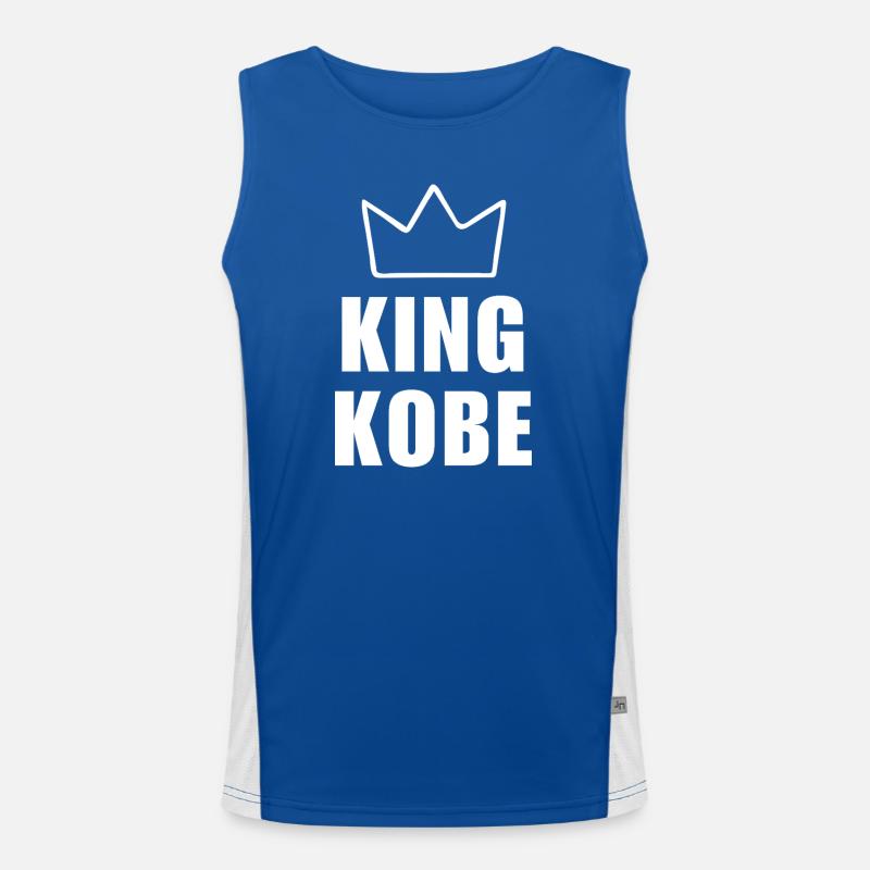 Kobe Name mit Buchstabe K - King Crown Hemd Funktionelles Kontrast-Tank Top für Männer 