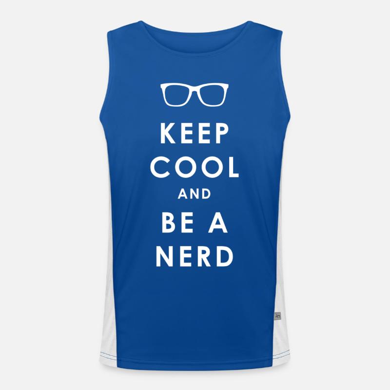 NERD pour toujours - Reste cool et sois un nerd Débardeur respirant contrasté Homme 