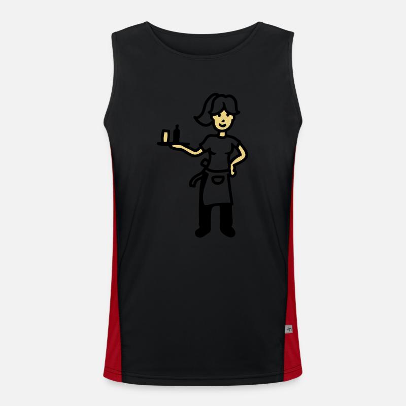 Waitress Men's Functional Contrast Tank Top 