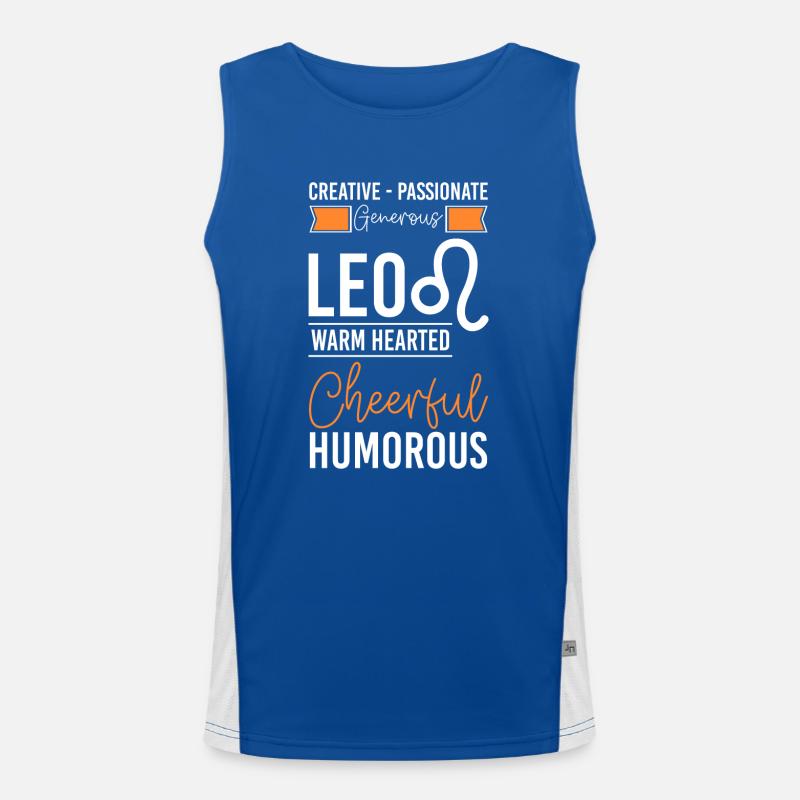 Löwe Sternbild Stern Funktionelles Kontrast-Tank Top für Männer 