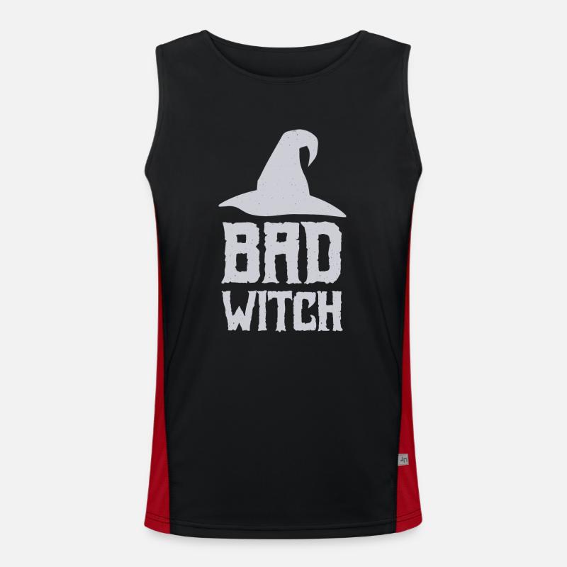 Halloween - BAD WITCH Funktionelles Kontrast-Tank Top für Männer 