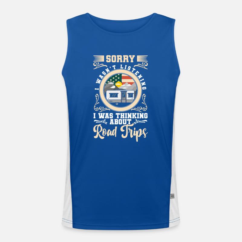 Adventure Excursion Experience Freedom Men's Functional Contrast Tank Top 