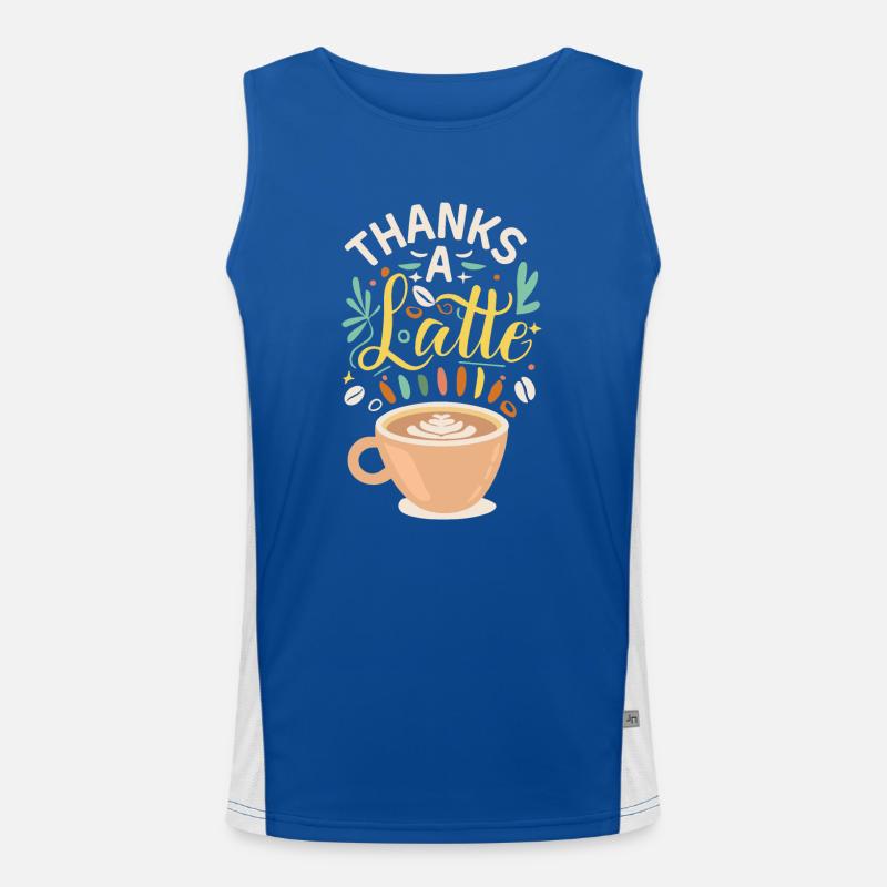 Merci A Latte Débardeur respirant contrasté Homme 