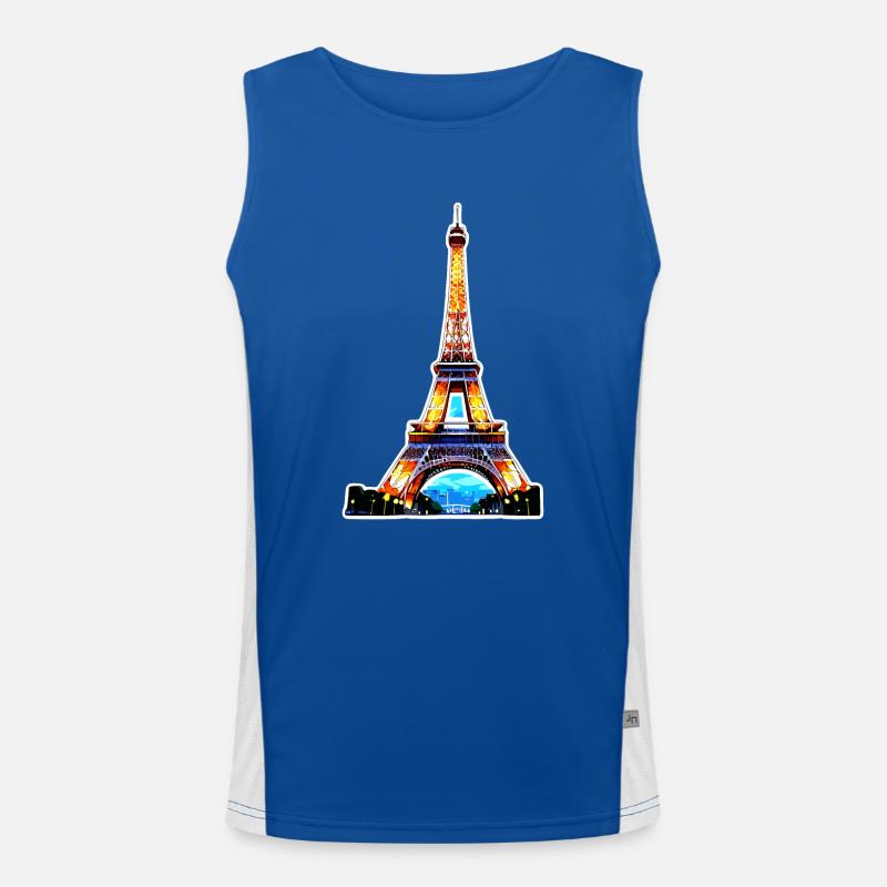 Eiffel tower #7 Débardeur respirant contrasté Homme 