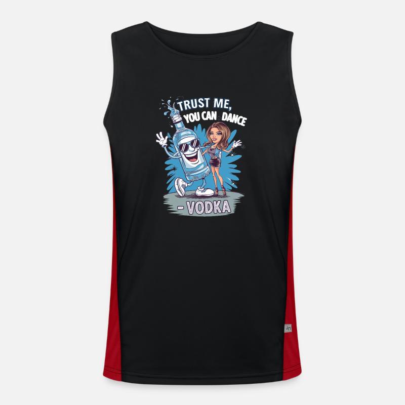 Trust me you can dance. - Vodka Funktionelles Kontrast-Tank Top für Männer 
