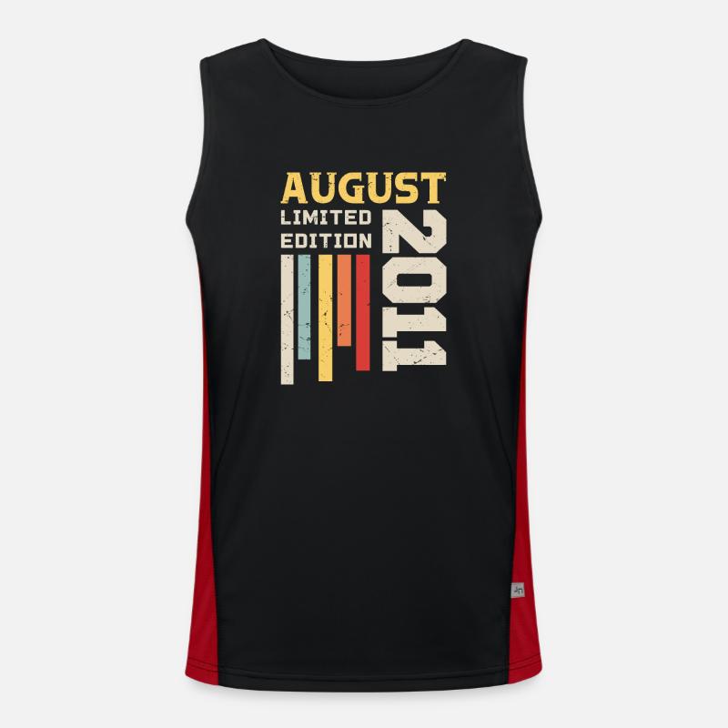 August 2011 - Geburtstagsgeschenk August 2011 August Funktionelles Kontrast-Tank Top für Männer 