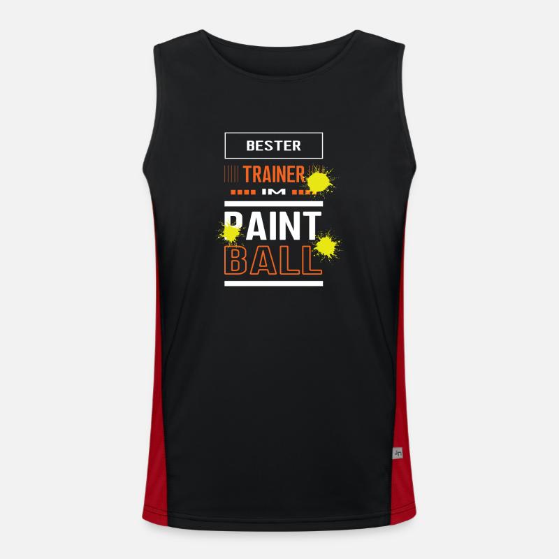Paintball Trainer Paintballtrainer Training Funktionelles Kontrast-Tank Top für Männer 