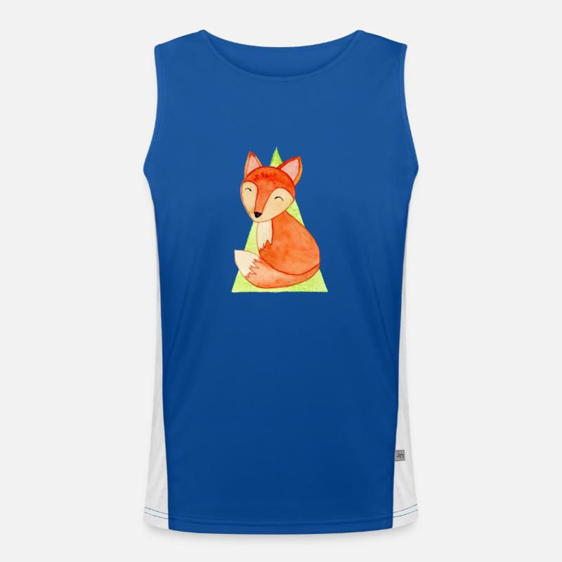 Cute Fox Men's Functional Contrast Tank Top 