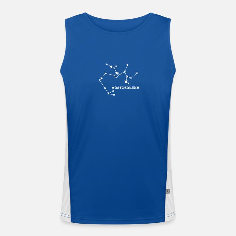 Sagittarius zodiac Men's Functional Contrast Tank Top 