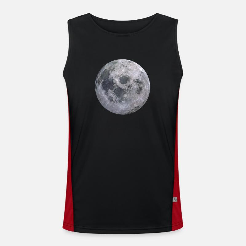 Full moon Men's Functional Contrast Tank Top 