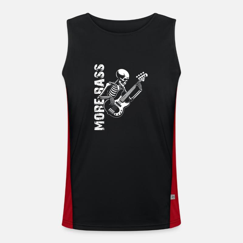 Plus Basse - Skeleton avec Basse Débardeur respirant contrasté Homme 