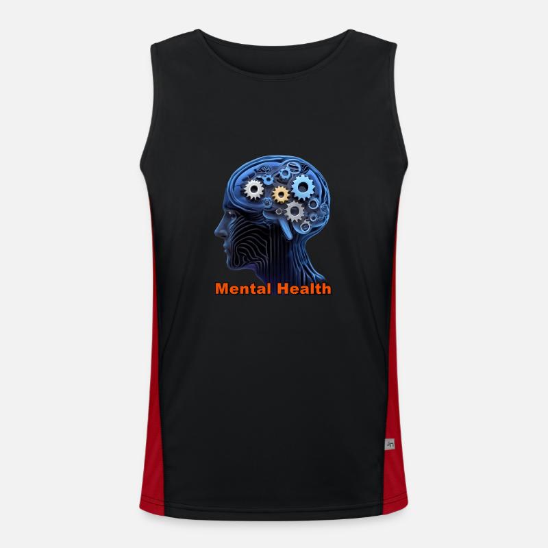 Bless you Men's Functional Contrast Tank Top 