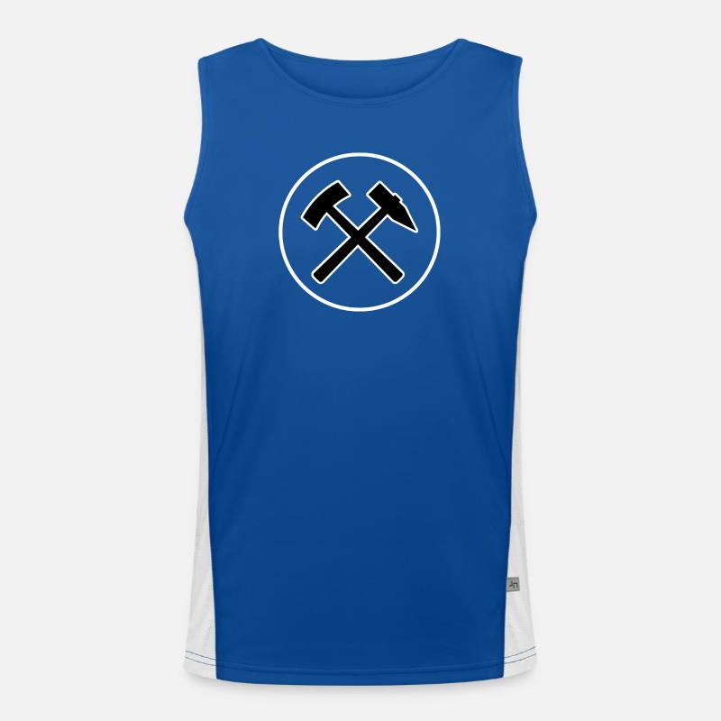 Crossing Tools Craft Icon Men's Functional Contrast Tank Top 