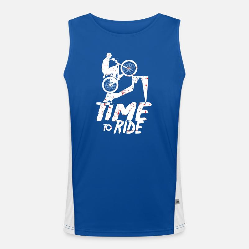 Mountain bikers Men's Functional Contrast Tank Top 