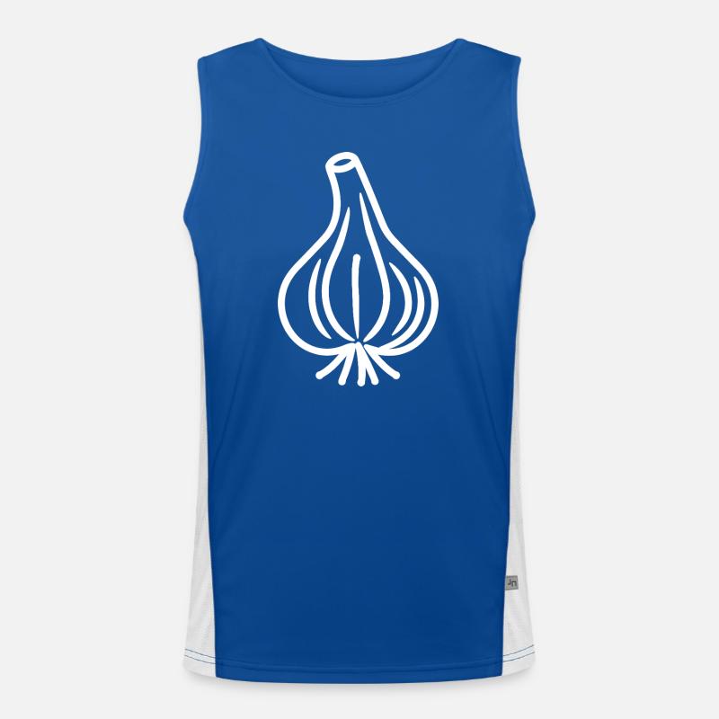 Gousse d'ail minimaliste Débardeur respirant contrasté Homme 