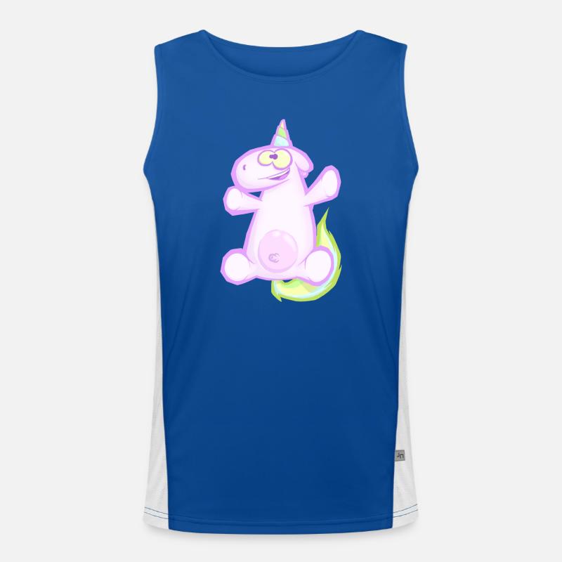 Einhorn Funktionelles Kontrast-Tank Top für Männer 