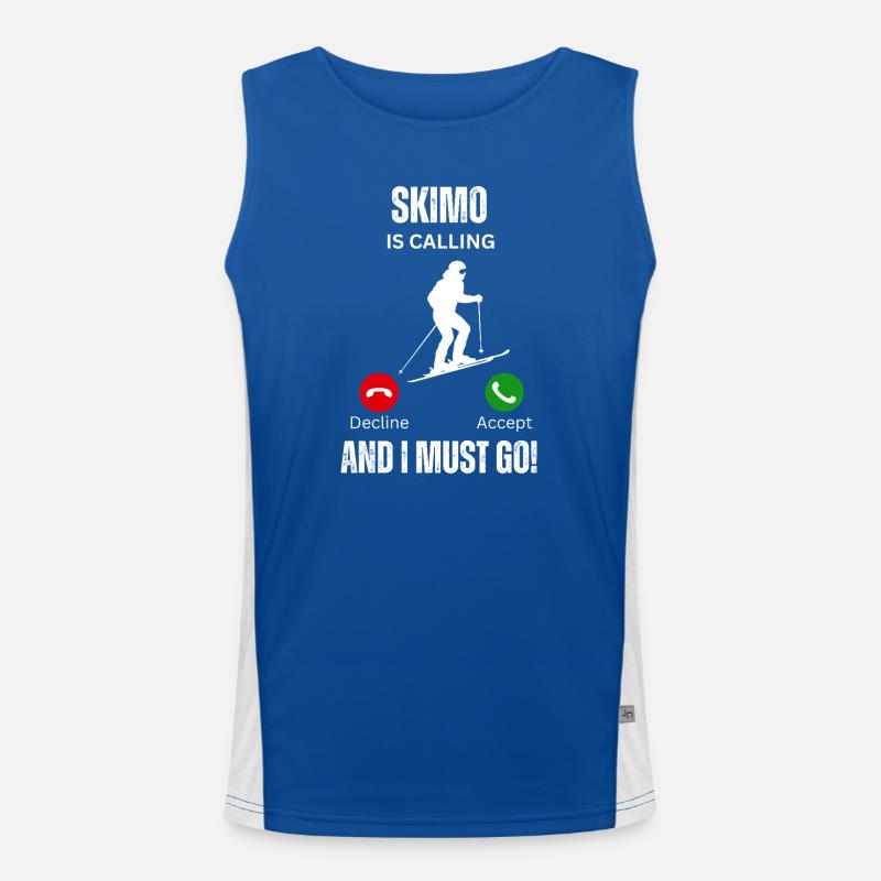 Skimo Is Calling Men's Functional Contrast Tank Top 