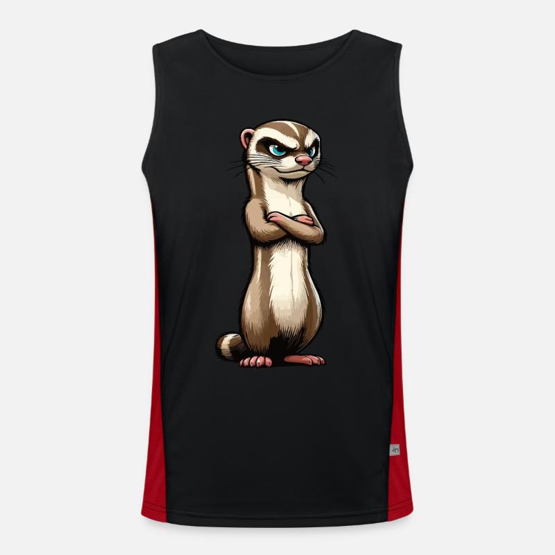Ferrets Ferret keepers Ferret owners Men's Functional Contrast Tank Top 
