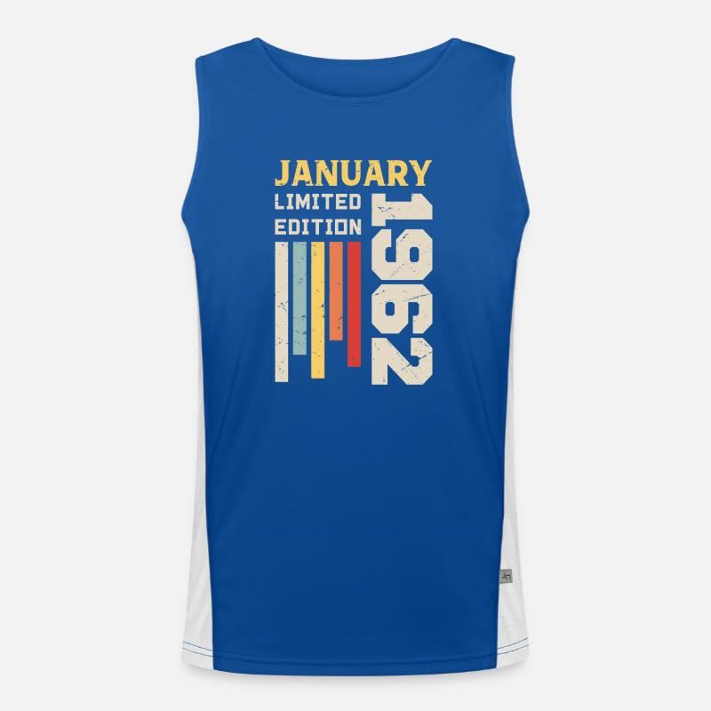 Januar 1962 - Januar 1962 Geburtstagsgeschenk Funktionelles Kontrast-Tank Top für Männer 