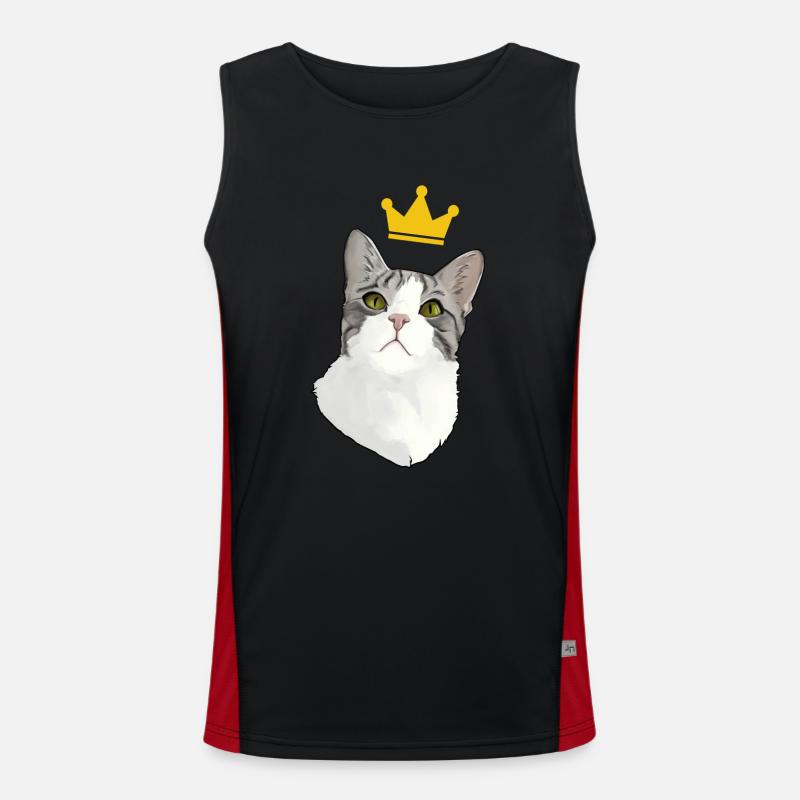 King Mörf Funktionelles Kontrast-Tank Top für Männer 