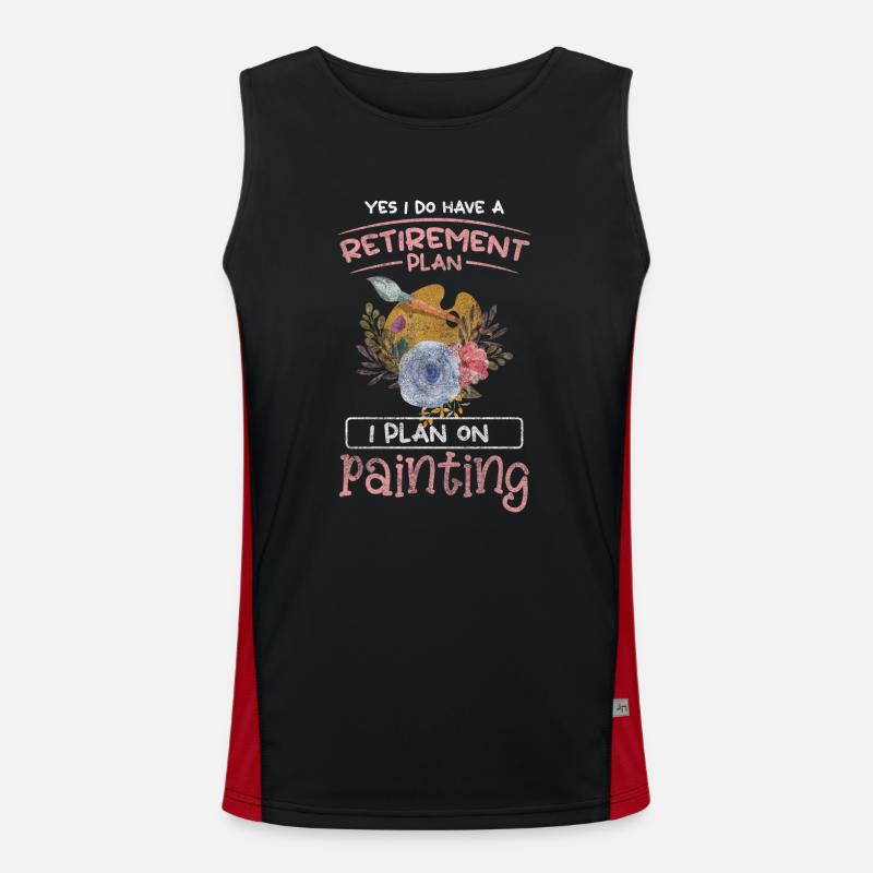 Painter Craftsman Canvas Construction Site Men's Functional Contrast Tank Top 