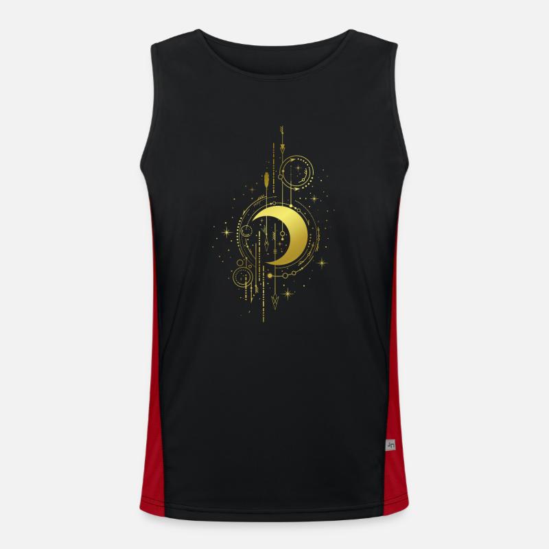 Crescent Moon Men's Functional Contrast Tank Top 