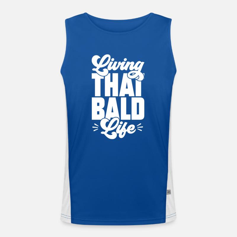 Bald Head Baldness Beard Bald Head Men's Functional Contrast Tank Top 