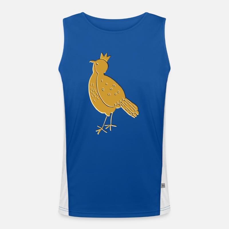 vogel ocker gold Funktionelles Kontrast-Tank Top für Männer 