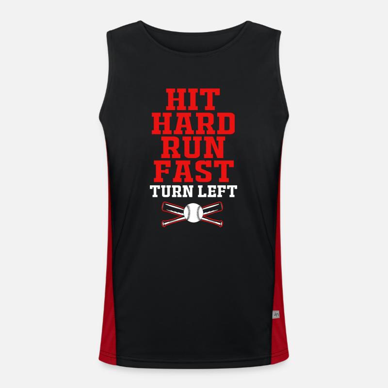 Baseball Funktionelles Kontrast-Tank Top für Männer 