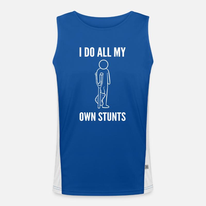 Broken leg Men's Functional Contrast Tank Top 