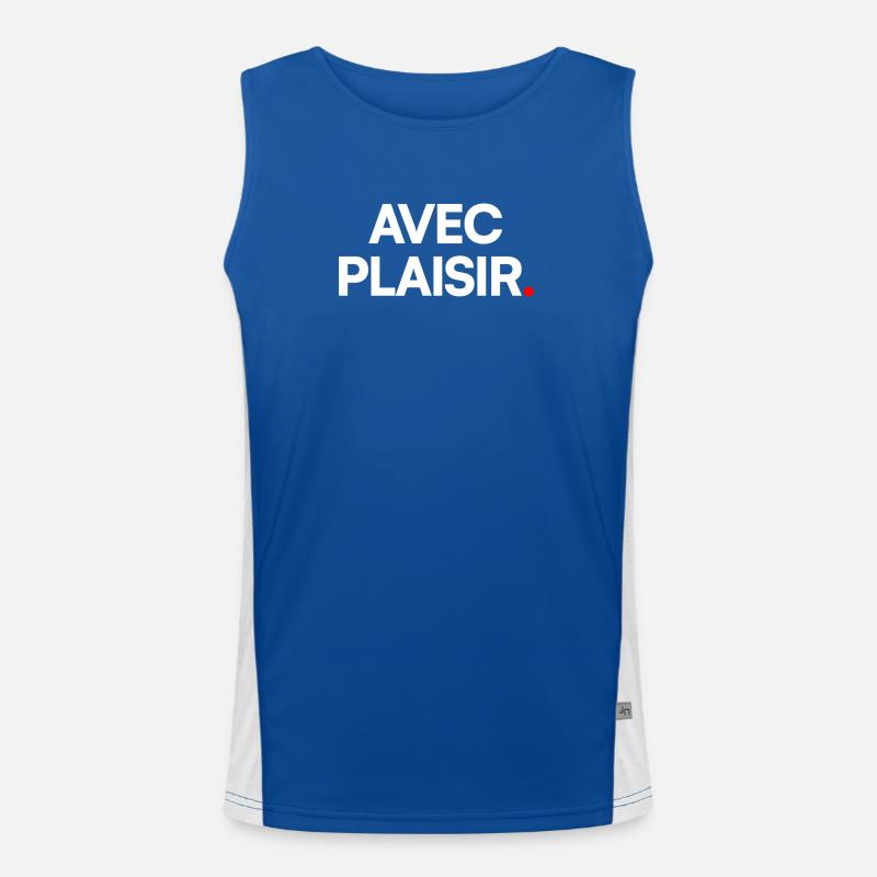 Avec plaisir Débardeur respirant contrasté Homme 
