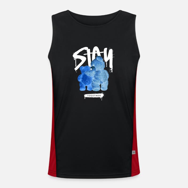 Bearstreet Funktionelles Kontrast-Tank Top für Männer 