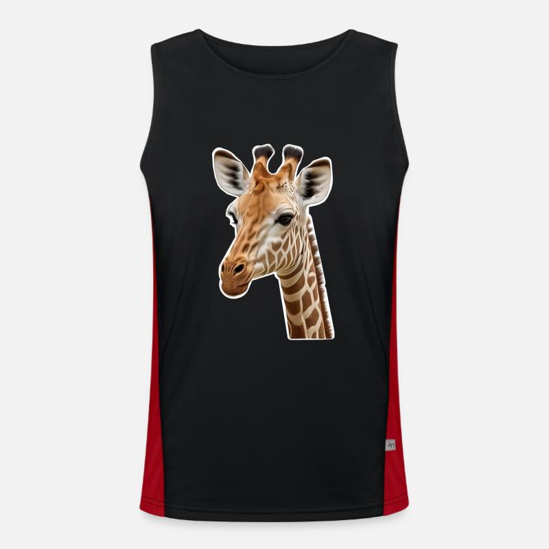 Giraffe Funktionelles Kontrast-Tank Top für Männer 