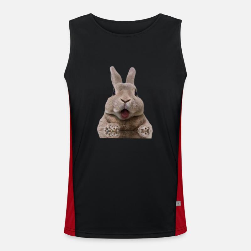 Kaninchen Funktionelles Kontrast-Tank Top für Männer 